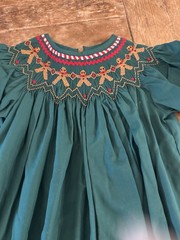 Vintage baby/toddler Smocked Short Sleeve Dress 18m Perfect condition