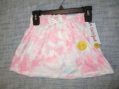 Cat & Jack Toddler Girls Size 3T Cool Tie Dye Skirt Scooter Skort Pink, Blue