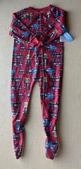 NWT Footed Sleeper Pajamas Sz 3T 100% Polyester Flame-resistant, Fire Trucks