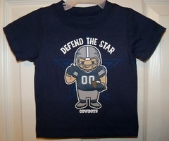 Dallas Cowboys Football Defend Short Sleeve Shirt Baby Infant Size 6 Months NWT