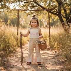 Baby Girl Spaghetti Strap Jumpsuit Sleeveless Halter Romper Bow Bell Bottoms …