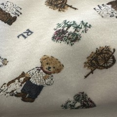 Ralph Lauren Polo Bear Footed Sleeper Teddies Sheep RL 100% Cotton 3 M Baby Boy