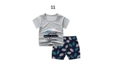 Kids Baby Boy Summer Spring Set 2 Pcs T Shirt+shorts Suit Cotton Boy 1-4 Years