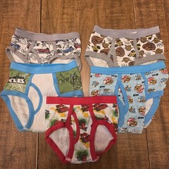 Lot of 5 Pairs of Toddler Boys Underwear Size 4T 4 NINJA TURTLES CARS STAR WARS