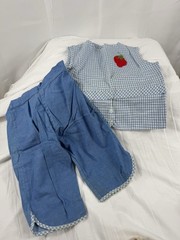 Vintage 60’s Toddler Girl Gingham With Strawberries Summer Casual 3T
