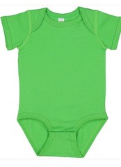 Rabbit Skins 4424 Infant Fine Jersey Bodysuit 24 Mos Apple Green