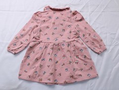 Mini Boden Girls Relaxed Fit Cosy Jersey Shirt Dress AP2 Pink Size: 2-3Y