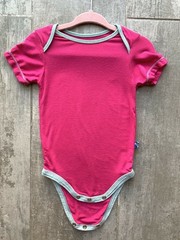 KicKee Pants Baby Toddler Girl One Piece Bodysuit Bamboo Stretch Pink 12-18m