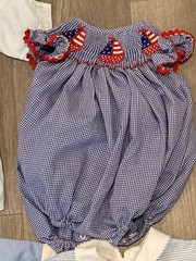 Lot Of 6 Vintage Baby Rompers Various Sizes (4 Boys And 2 Girls)