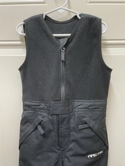 Toddler Arctix Black Fleece Bib Snow pants Size 3 T