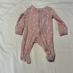 Carter’s & Cloud Island – Lot Of 6 – Floral Polka Dot Sleepers – 2 Way Zip – NB