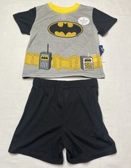 Toddlers 2 Piece Pajama Set Flame Resistant DC Batman Size 2T Rd Descript
