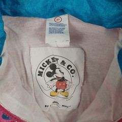 Vintage 90s Disney Mickey Minnie Mouse Windbreak Tracksuit Set Kids 2T MightyMac