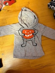 Carter’s Piece Halloween Hoodie Top 9 mos