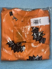 Preemie Newborn Doll Baby Footed Creeper Halloween Bats Moons Bodysuit Gift P