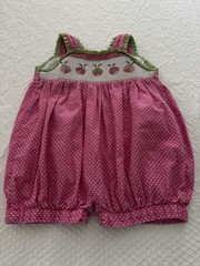 Little Threads Infant Girls 18mos Embroidered Ladybugs Bubble