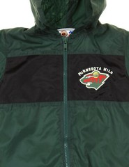 Minnesota Wild NHL Hockey Baby Infants Hooded Nylon Windbreaker Coverall, Green