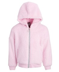 ID Ideology Toddler & Little Girls Solid Faux-Sherpa Hooded Jacket (3T)
