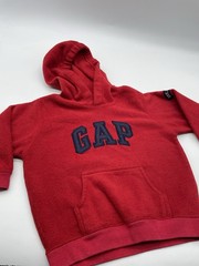 Baby Gap Toddlers Hoodie Red Pullover Size 3 Yrs.Top Hooded Fleece Sweatshirt