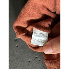 Unbranded Terracotta Rust Hooded Zip Up Romper Size 70 Cotton Blend Long Sleeve