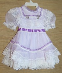 Vintage Sweet Susie’s Dress Purple 100% Nylon Lace Frilly Circle USA Size 1 #95