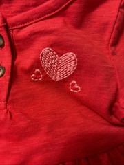 NWT Just One You Carters 2pc Heart Valentine & Red Pants Shirt Set Baby Girl 18M