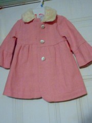 HOLIDAY EDITIONS 2 PC GIRLS 3T – DRESS/COAT PINK W/FAUX FUR TRIM NWT