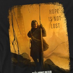 The Walking Dead – Daryl Poster T Shirt for Toddler Boys and Girls, Black,S-L
