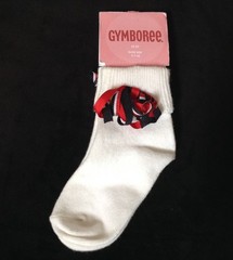 NWT Vtg Gymboree Hometown Parade 4th July white red navy blue ribbon socks 2T 3T