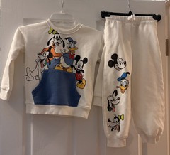 Boys Disney Mickey Mouse & Friends 2 Piece Outfit 5T Pants Sweatshirt Set NWOTs