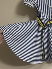 Ralph Lauren Striped Poplin Dress in Blue White Yellow baby infant 24 months