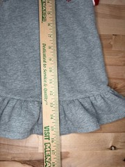 VTG Ralph Lauren Polo USA Gray Half Zip Ruffled Dress 9M