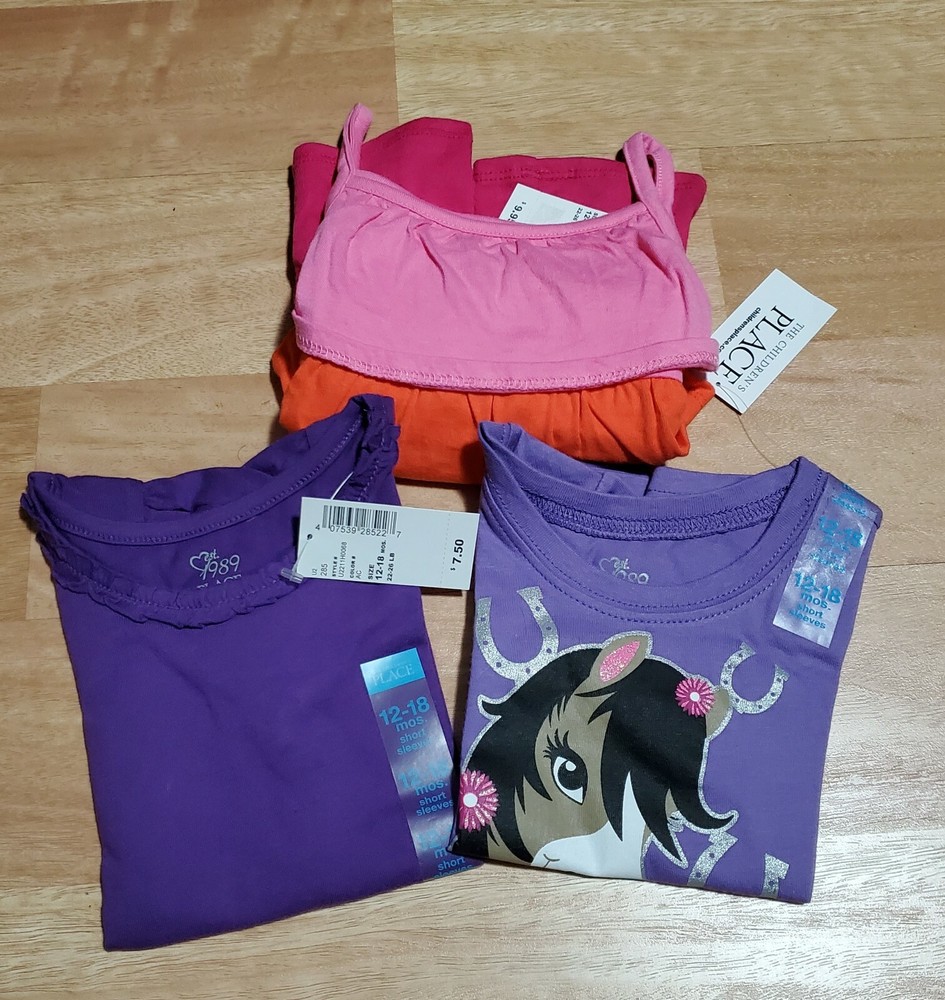 NWT – Lot of 3: THE CHILDREN’S PLACE 0121 12-18 mos. (Value $26.95)