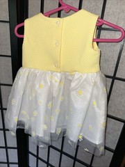 Baby Girl Size 6/9 M Blueberi Boulevard Yellow Spring Daisy Flower Dress Coat