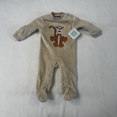 Disney Baby Winnie the Pooh Tigger Fleece One Piece Toddler 6-9M RN# 15517 NWT
