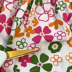Strasburg Floral Smocked Bishop Dress Girls 24M Multi Color 100% Cotton FLAW