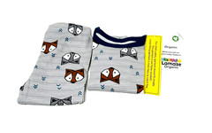 Lamaze Baby Boys’ 2pc Long Sleeve Organic Cotton Snug Fit Pajama Set – 12 Months