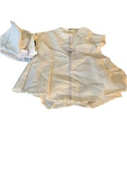 La Petite Ourse De Miniman Girls Dress Skort Bonnet Size 12 Months France NWT