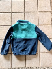 LL bean Kids Quarter Zip Up Pullover Teal/Bluegreen And Navy blue Size 3T