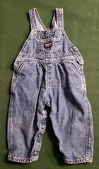 Oshkosh B’Gosh 18 month Overalls V-back Denim Blue Jean Unisex