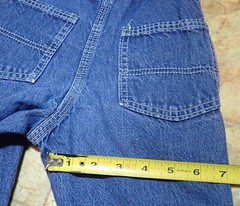 Vtg Key Imperial Blue Denim Toddler Overalls Kids Size 21×11 USA? Youth Bib Pant