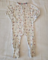Magnetic Me Footless Romper Sleeper 6-9M Sporty Animals Modal Pajamas