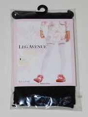New Leg Avenue Little Girl’s Black Opaque Footed Tights sz S 1-3 Years