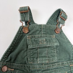 VTG 2004 Gymboree 3-6M Corduroy Green Overalls St Bernard Ski Safety School