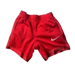 Nike Shorts Kids 2T Red Dri-FIT Athletic Mesh Swoosh Activewear H351-U10 321