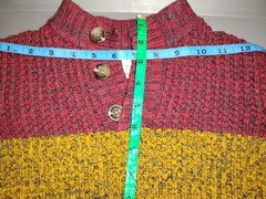 Cat & Jack Boys Chunky Knit Pullover Sweater Red Yellow Gray 2T Excellent