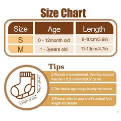 1-3T, Brown & Off-white(2 Pairs) & Light Blue & Red & Pink & &