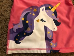UV SKINZ 4T UNICORN RASHGUARD TOP Shirt PINK/BLUE *UPF 50+ SUN PROTECTION* Z22