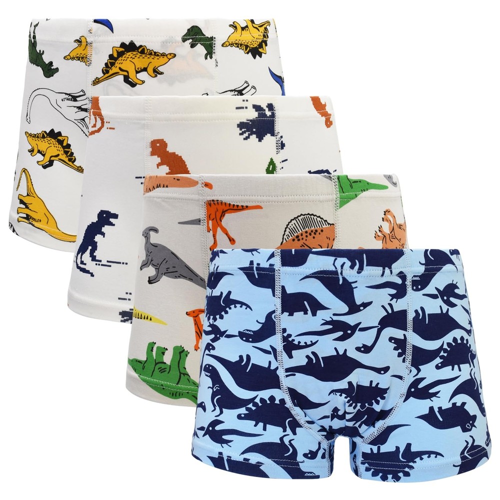 SkiBeaut Toddler Boy Boxer Briefs 2 or 4 Pairs of 4-6 Years, #1 Multi-colored