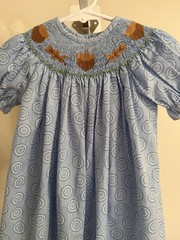 New Southern Sunshine Kids Autumn Leaves & Acorns Bishop Dress – Size 18 Months